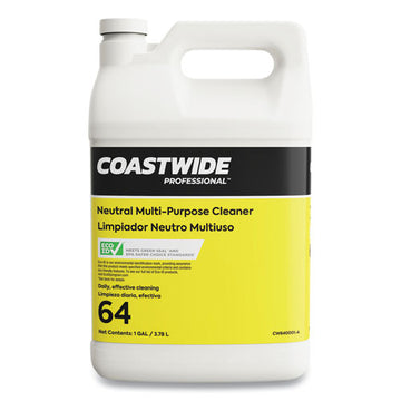 Coastwide Professional™ Neutral Multi-purpose Cleaner 64 Eco-id Concentrate, Citrus Scent, 1 Gal Bottle, 4-carton freeshipping - TVN Wholesale